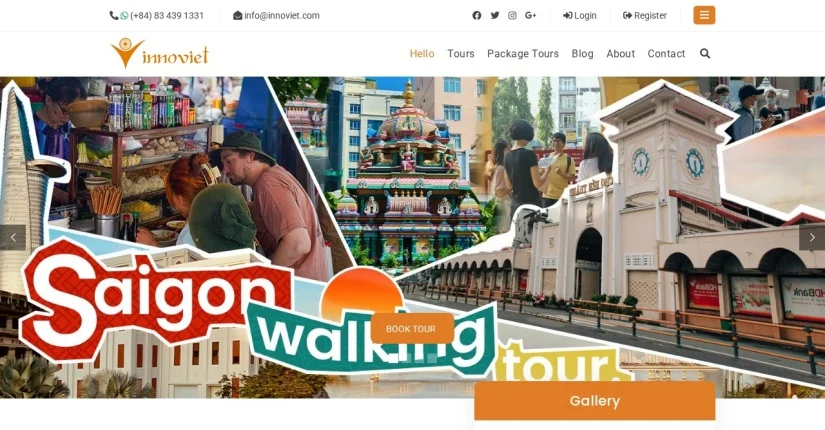 website screenshot